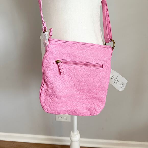 Ampere Willa Vegan Leather Crossbody Bag Purse Pink NWT - Picture 3 of 7